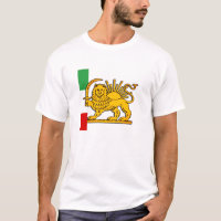 Iran, Persischer Löwe und Flagge, Schah des Iran
