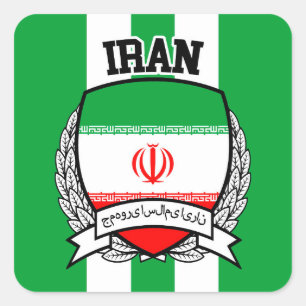 Iran Quadratischer Aufkleber