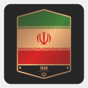 Iran Quadratischer Aufkleber