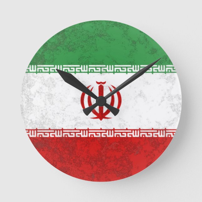 Iran Runde Wanduhr (Vorderseite)