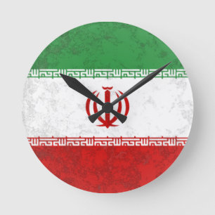 Iran Runde Wanduhr