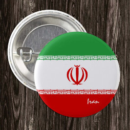 Iran-Taste, patriotische iranische Flaggenmode Button