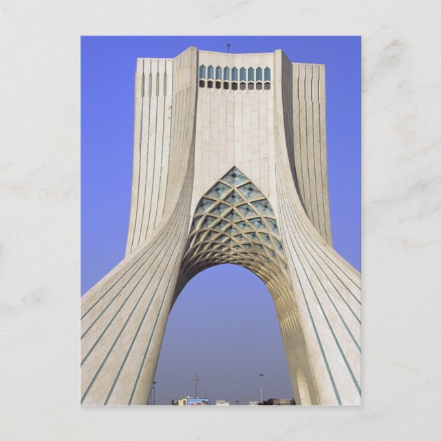 Iran, Teheran. Freiheitsdenkmal in Azadi Postkarte (Vorderseite)