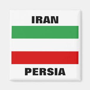 Iran Tricolor "IRAN" & "PERSIA" Magnet