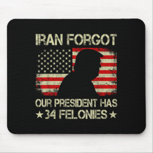 Iran vergaß, dass der Präsident 34 Verbrechen hat  Mousepad