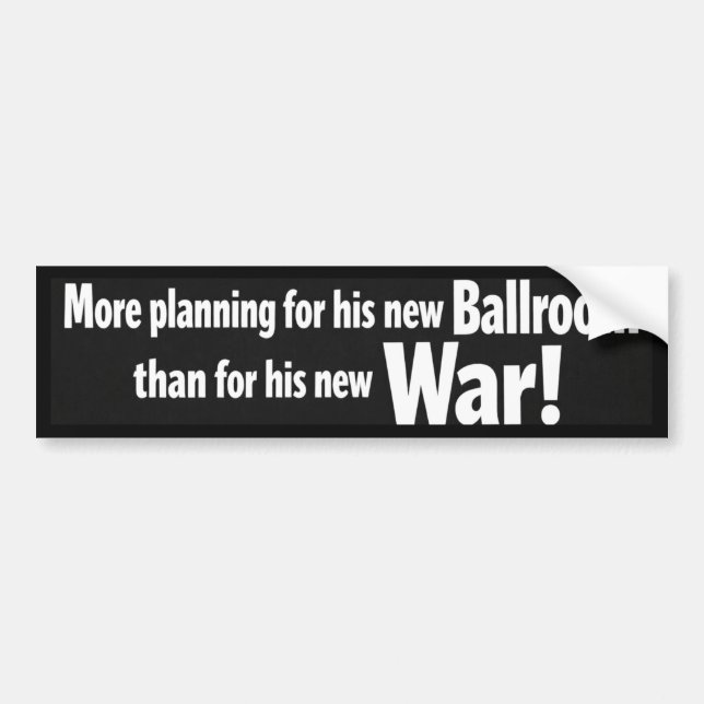Iran War - Trump Autoaufkleber (Vorne)
