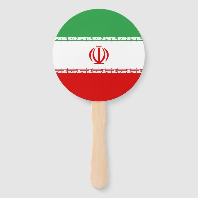Iranische Flagge Fächer (Vorderseite)
