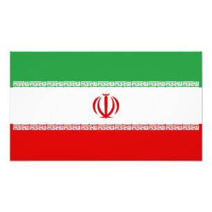 Iranische Flagge Fotodruck