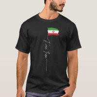 Iranische Flagge Freier Iran Ich stehe mit den Fra