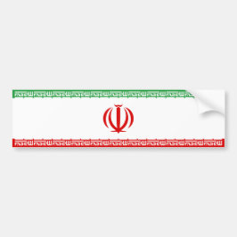 Iranische Flagge (Iran) (Persisch) Autoaufkleber