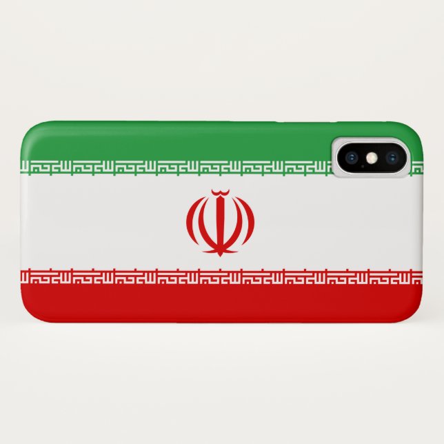 Iranische Flagge (Iran) (Persisch) Case-Mate iPhone Hülle (Rückseite (Horizontal))