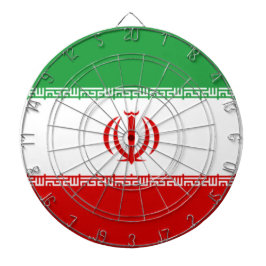 Iranische Flagge (Iran) (Persisch) Dartscheibe