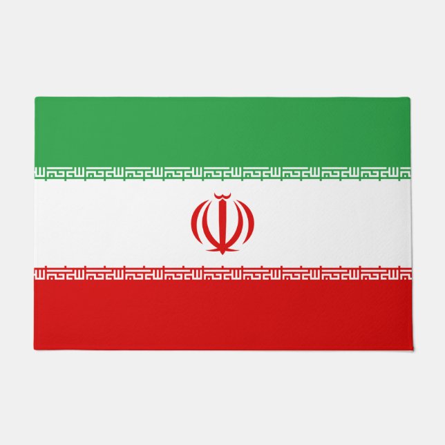Iranische Flagge (Iran) (Persisch) Fußmatte (Vorderseite)