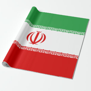 Iranische Flagge (Iran) (Persisch) Geschenkpapier