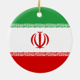Iranische Flagge (Iran) (Persisch) Keramik Ornament