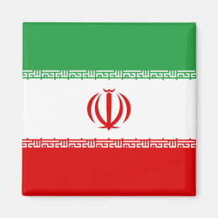 Iranische Flagge (Iran) (Persisch) Magnet
