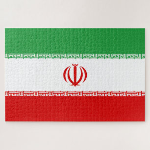 Iranische Flagge (Iran) (Persisch) Puzzle