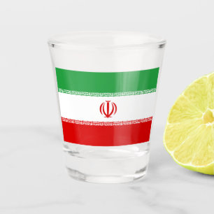 Iranische Flagge (Iran) (Persisch) Schnapsglas
