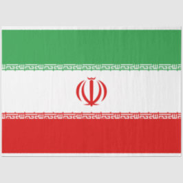 Iranische Flagge (Iran) (Persisch) Seidenpapier