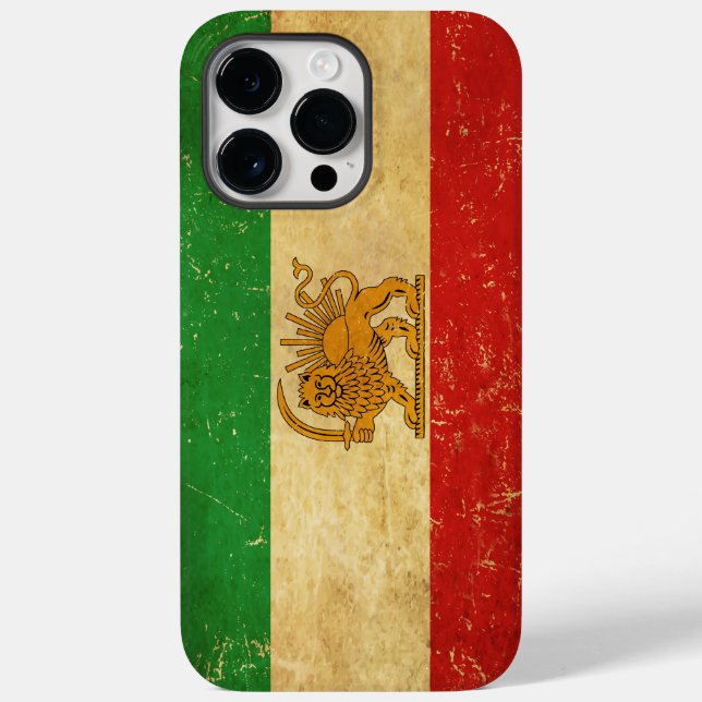 Iranische Flagge - Löwe und Sonnenschein - Flagge  Case-Mate iPhone Hülle (Rückseite)