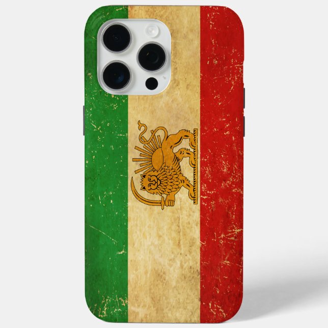 Iranische Flagge - Löwe und Sonnenschein - Flagge  Case-Mate iPhone Hülle (Rückseite)