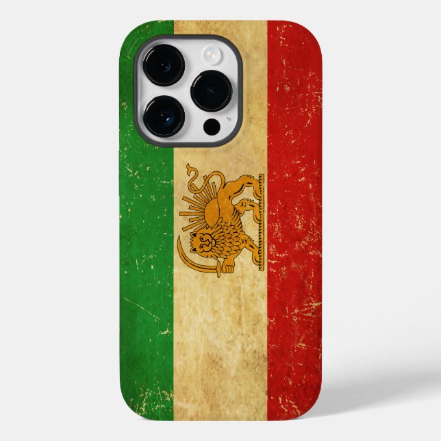 Iranische Flagge - Löwe und Sonnenschein - Flagge  Case-Mate iPhone Hülle (Rückseite)