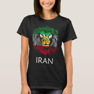 Iranische Löwenkopf-Flagge Iran T-Shirt