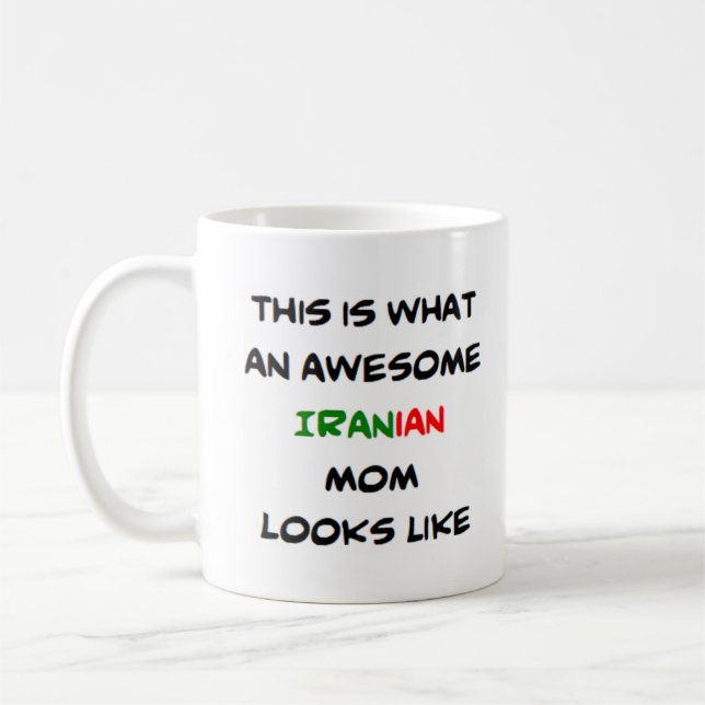 iranische Mama, phantastisch Kaffeetasse (Links)