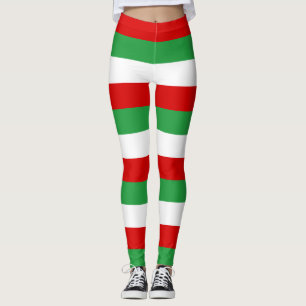 Iranische Nationalflagge Farben Horizontal Gestrei Leggings