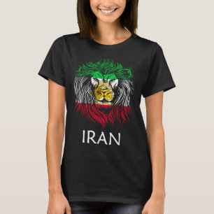 Iranischer Löwenkopf Fahne Iran T-Shirt