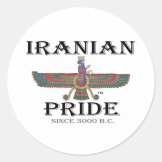 iranischer Stolz Runder Aufkleber