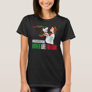 Iranisches Mädchen Iran Frau Persische Flagge T-Shirt
