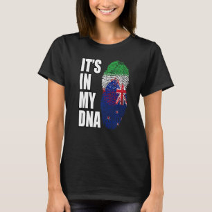 iranisches und neuseeländisches DNA-Flaggengebiet T-Shirt