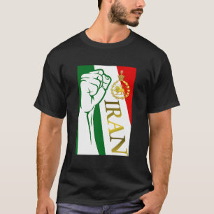Irans Flagge mit Pahlavi-Krone T-Shirt