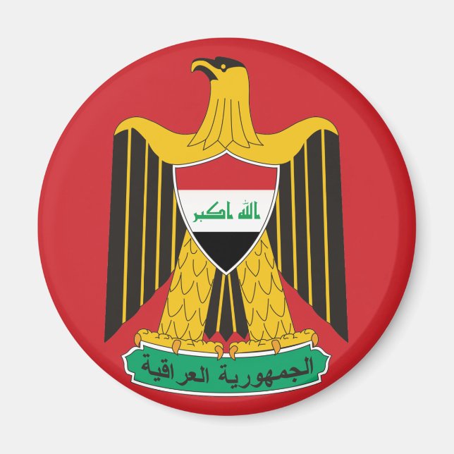 Iraq-Emblemmagnet Magnet (Vorne)