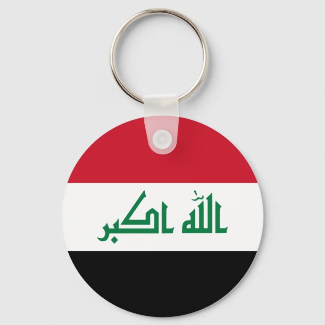 Iraq Flag Schlüsselanhänger (Vorderseite)