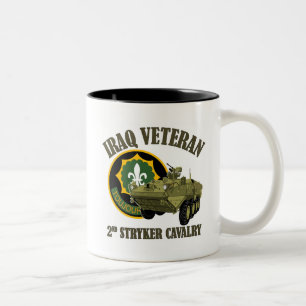 Iraq Vet 2nd SCR Stryker Zweifarbige Tasse