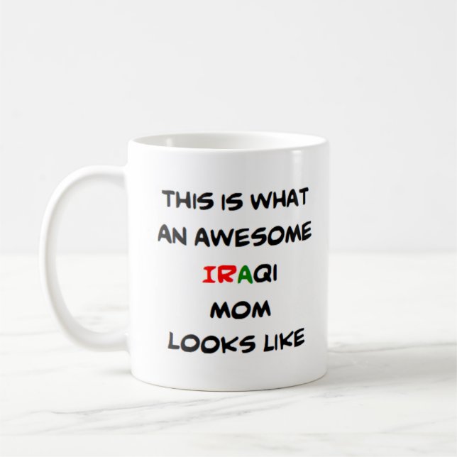 Iraqi Mama, phantastisch Kaffeetasse (Links)