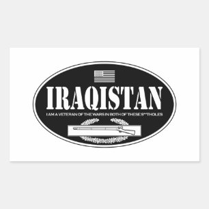 Iraqistan CIB Rechteckiger Aufkleber
