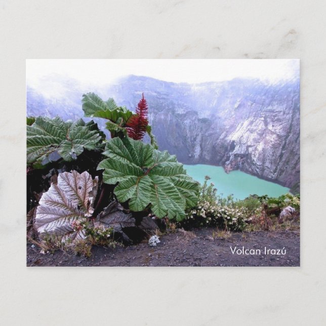 Irazu Vulkan Postkarte (Vorderseite)
