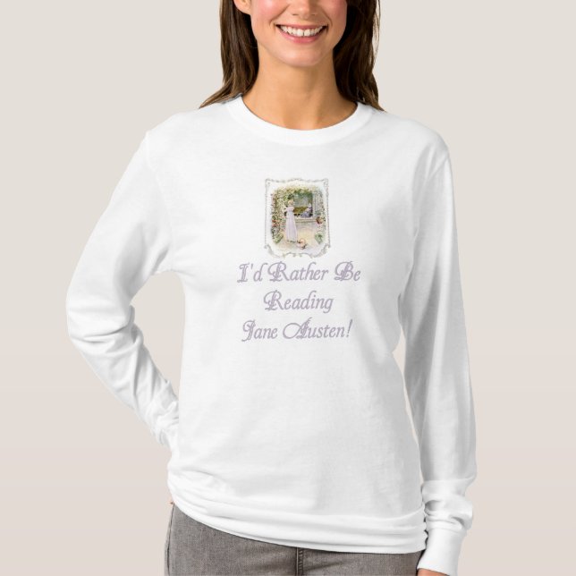 IRBR Jane Austen Damen beleuchten langes Slv T, 3 T-Shirt (Vorderseite)