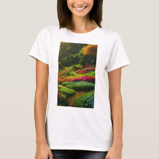 Irdische Eleganz: Frauen in naturinspirierten T -  T-Shirt