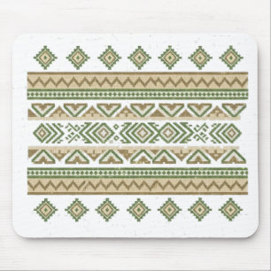 Irdische Ikat-Tapete Mousepad