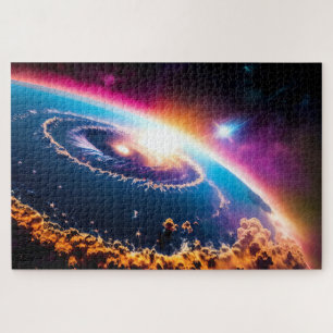 Irdischer galaktischer Weltraumphänomenale Hurrika Puzzle