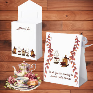 Irdischer Teekannen-Nachmittags-High-Tea-Brautjung Geschenkschachtel