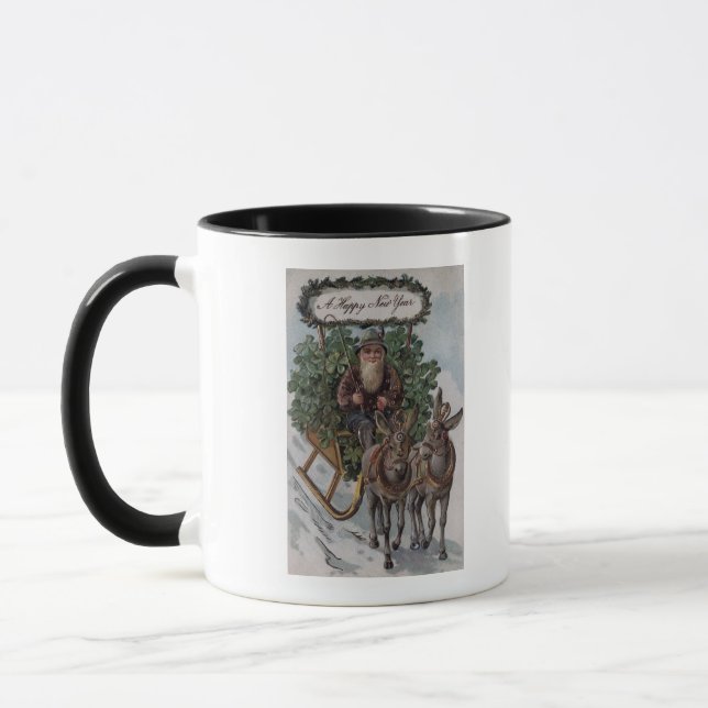 Ire Driving Sleigh of Kleeblatts Tasse (Links)