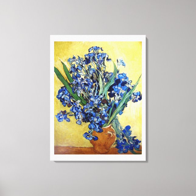 Ire im gelben Hintergrund. Vincent van Gogh Leinwanddruck (Vorderseite)