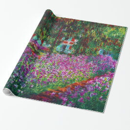 Ire im Monet-Garten Geschenkpapier