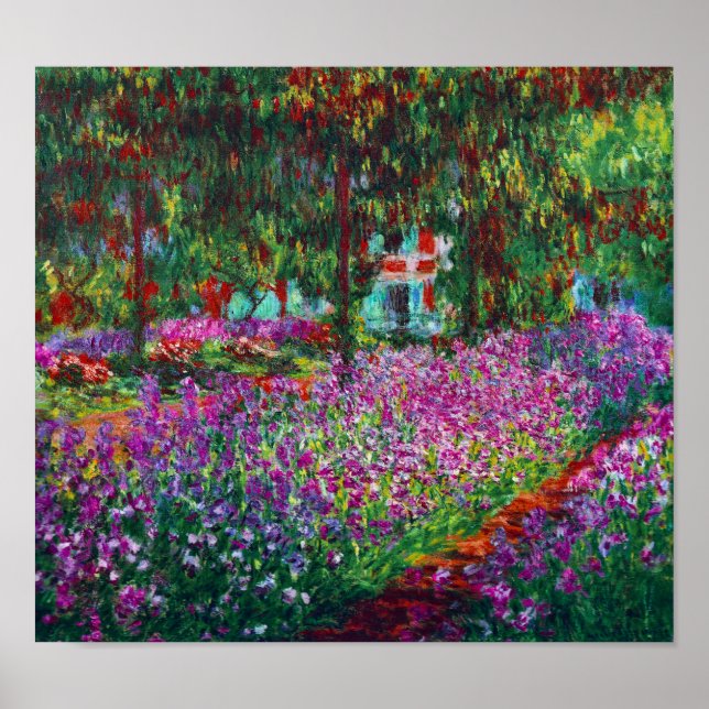 Ire im Monet-Garten Poster (Vorne)