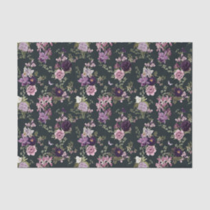 Ire, Orchideen, Rose in Lila Decoupage Seidenpapier